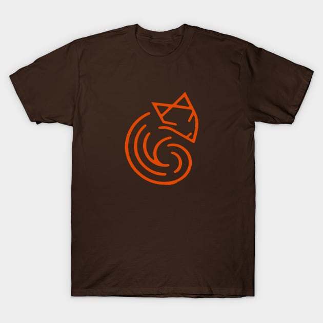 Orange Fox T-Shirt by AnimaLine